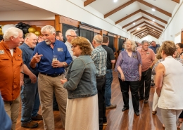 Group dancing at Hutchens 50th Anniversary Event