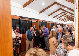 Group dancing at Hutchens 50th Anniversary Event
