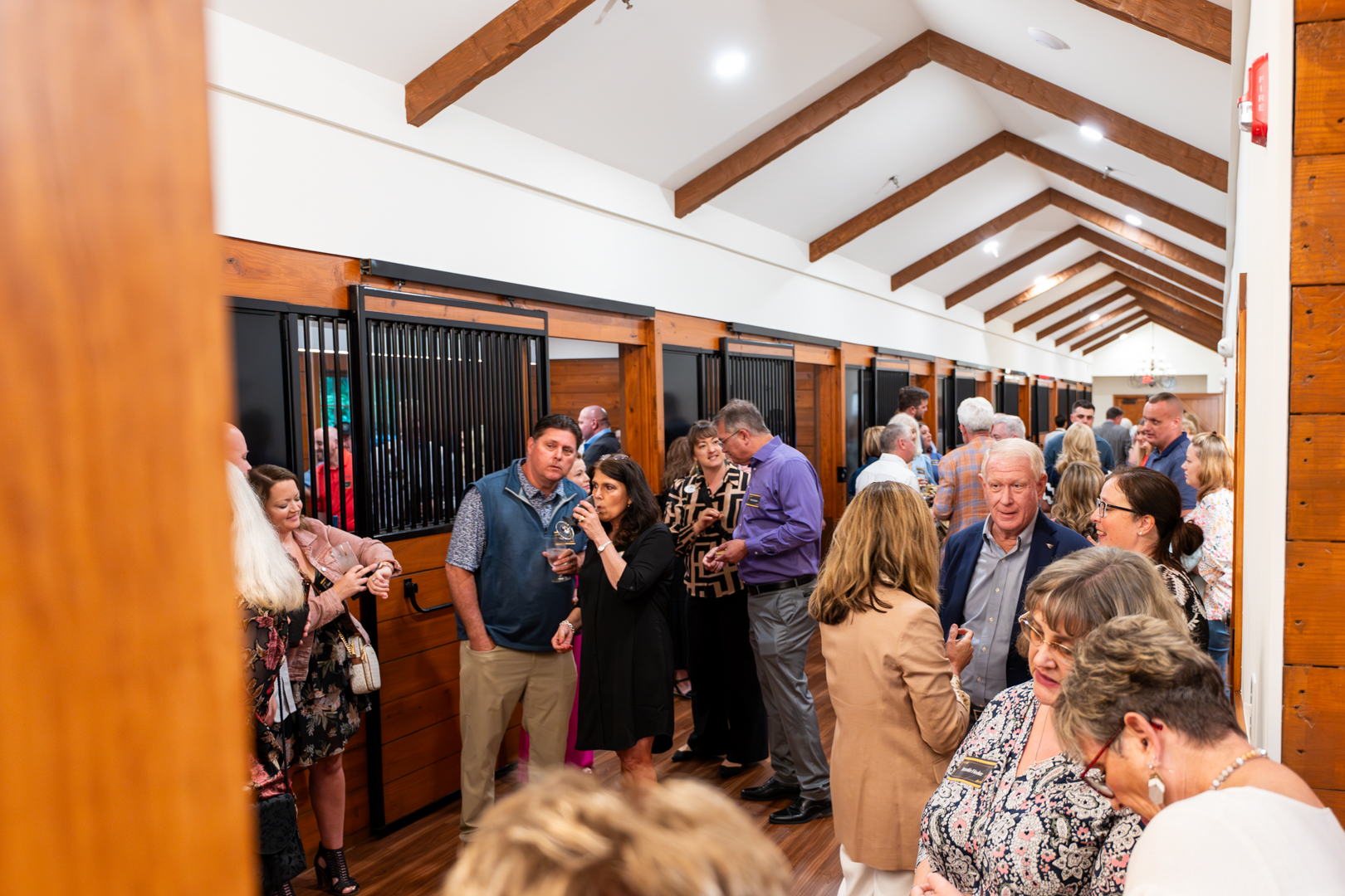 Group dancing at Hutchens 50th Anniversary Event