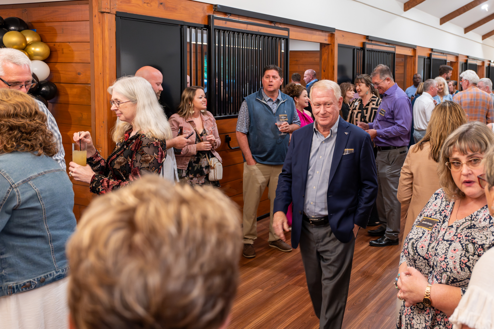 Group dancing at Hutchens 50th Anniversary Event