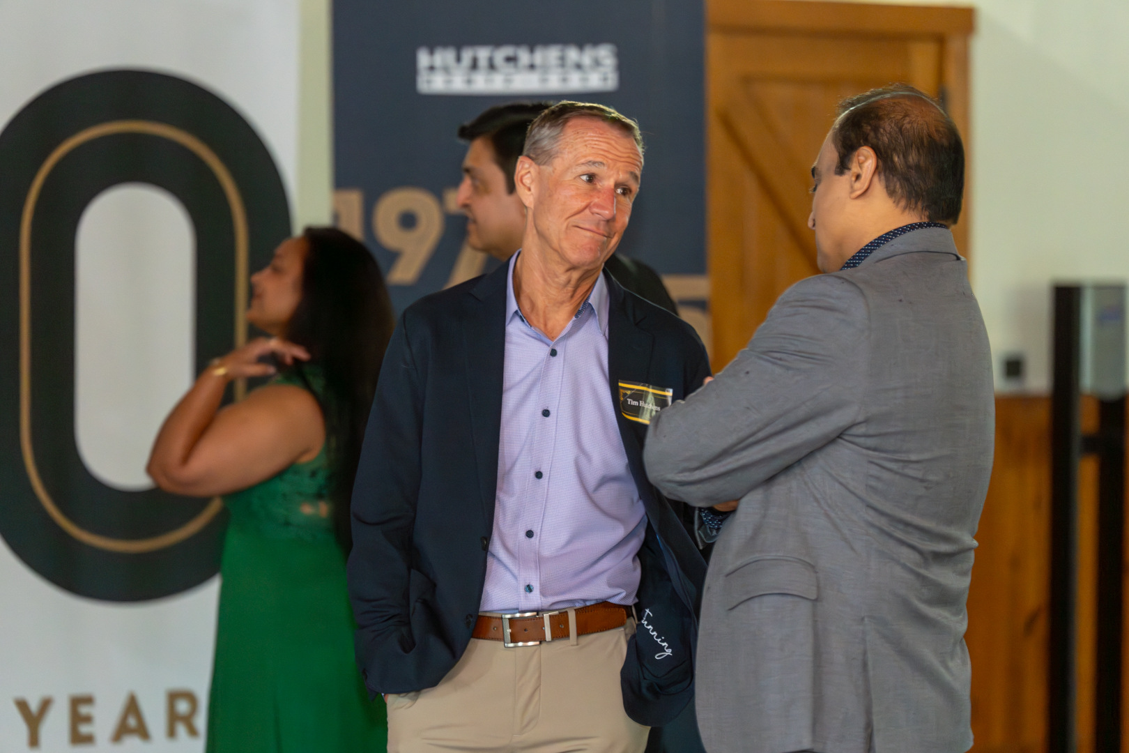 Group dancing at Hutchens 50th Anniversary Event