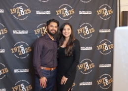 Posing for a photo at Hutchens 50th Anniversary Event