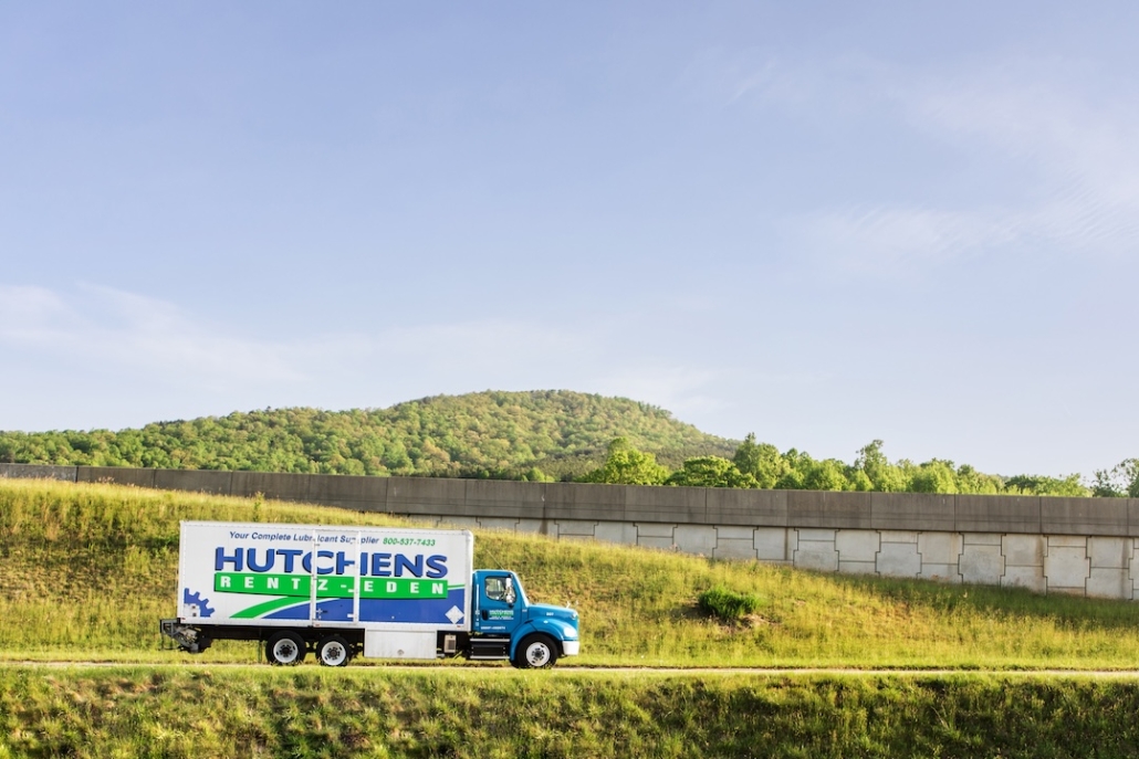 Hutchens(33) (2) Hutchens Rentz-Eden DEF truck on the road to a delivery.