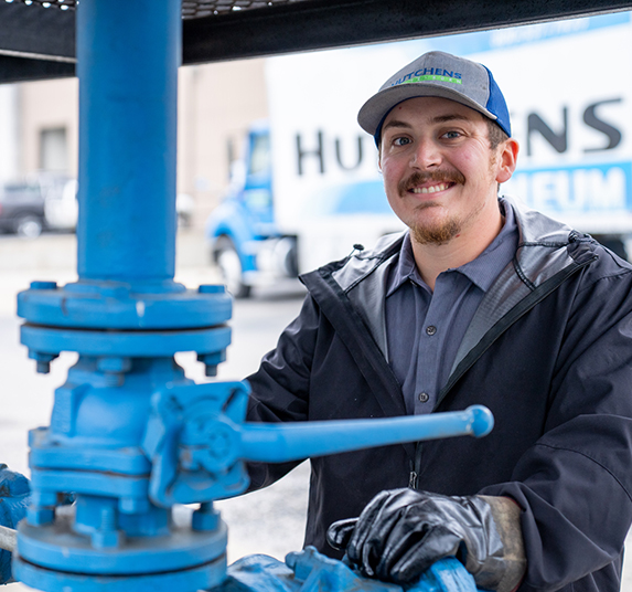 HRE-103 Hutchens employee taking a moment to smile at the camera
